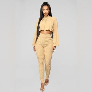 FN May Ruched Pant Set